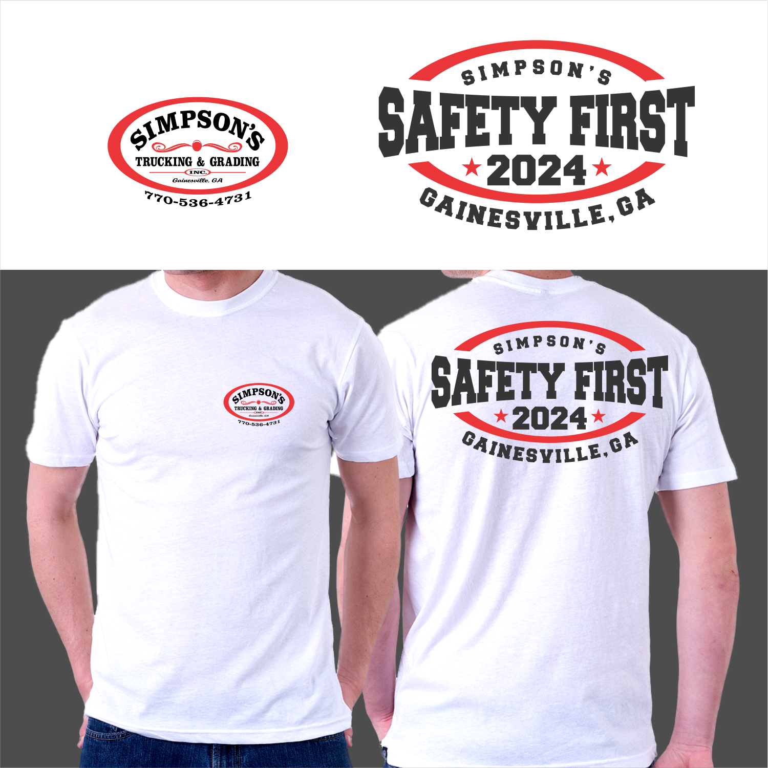 T-shirt Design by ThiagoB for Simpson Trucking & Grading, Inc | Design #33215175