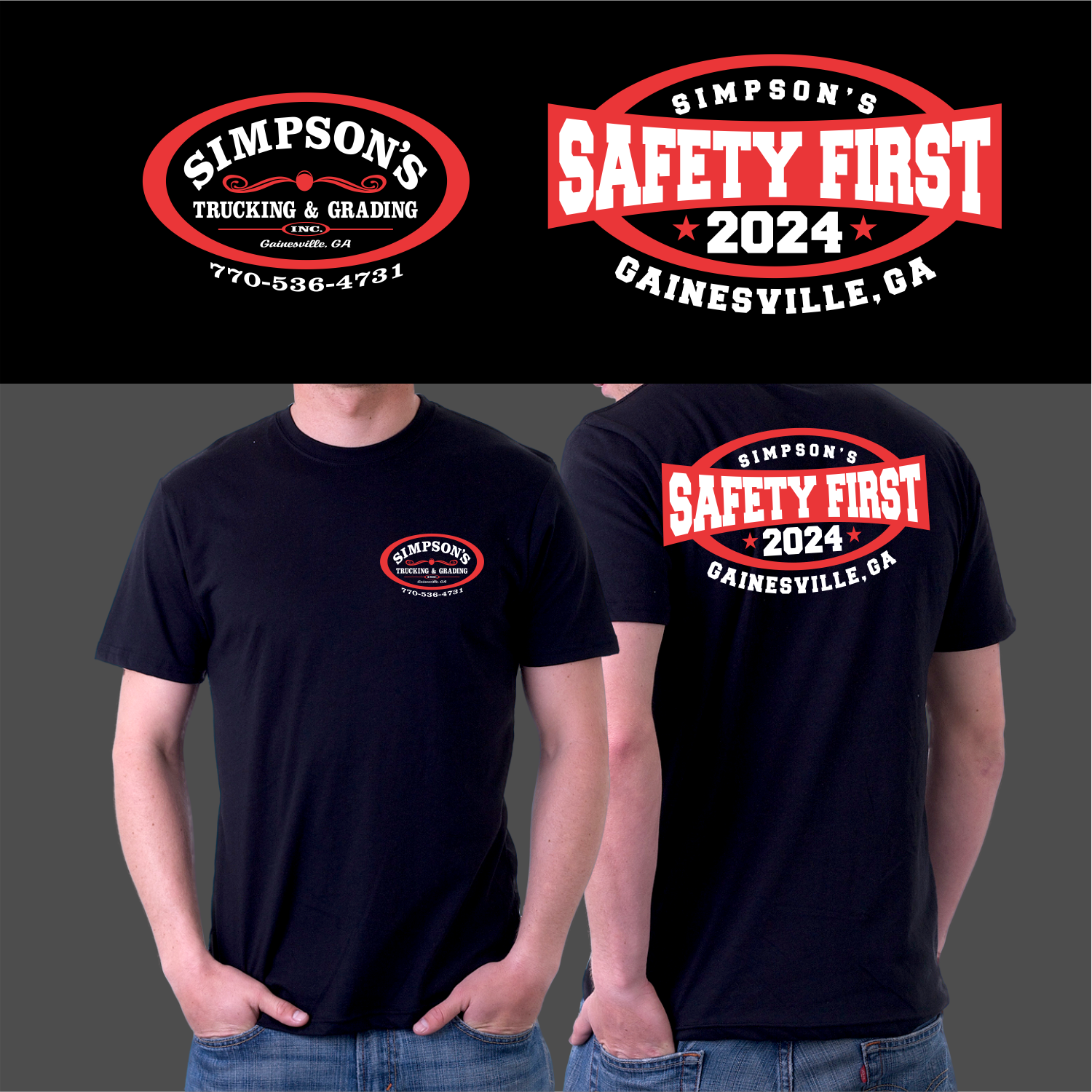 T-Shirt-Design von ThiagoB für Simpson Trucking & Grading, Inc | Design #33215177