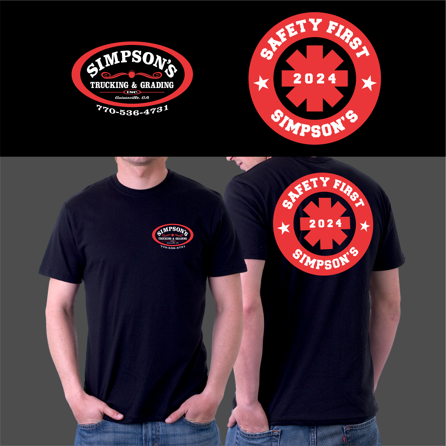 Diseño de Camiseta por ThiagoB para Simpson Trucking & Grading, Inc | Diseño #33215179