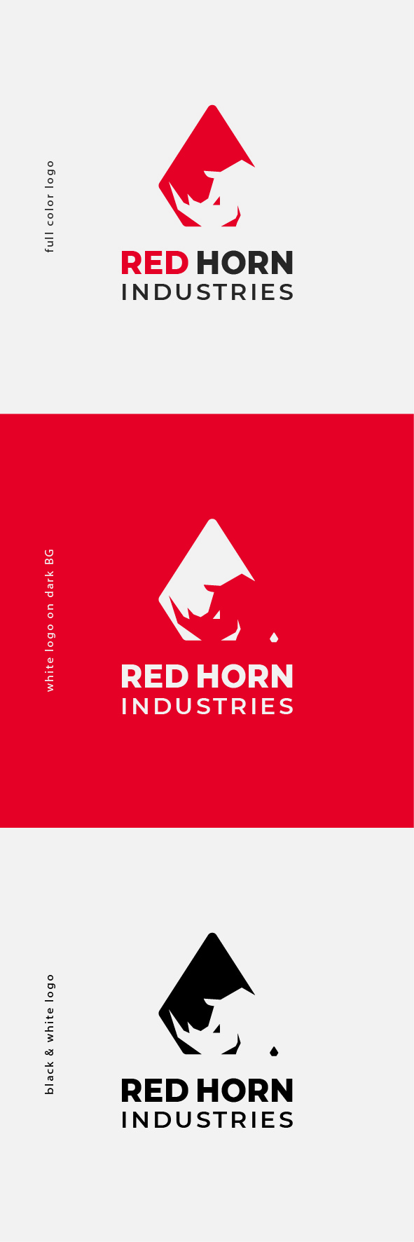 Logo Design by Lammy for Red Horn Industries, LLC | Design #33215664