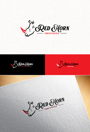 Logo Design by Logo Stock for Red Horn Industries, LLC | Design: #33216775