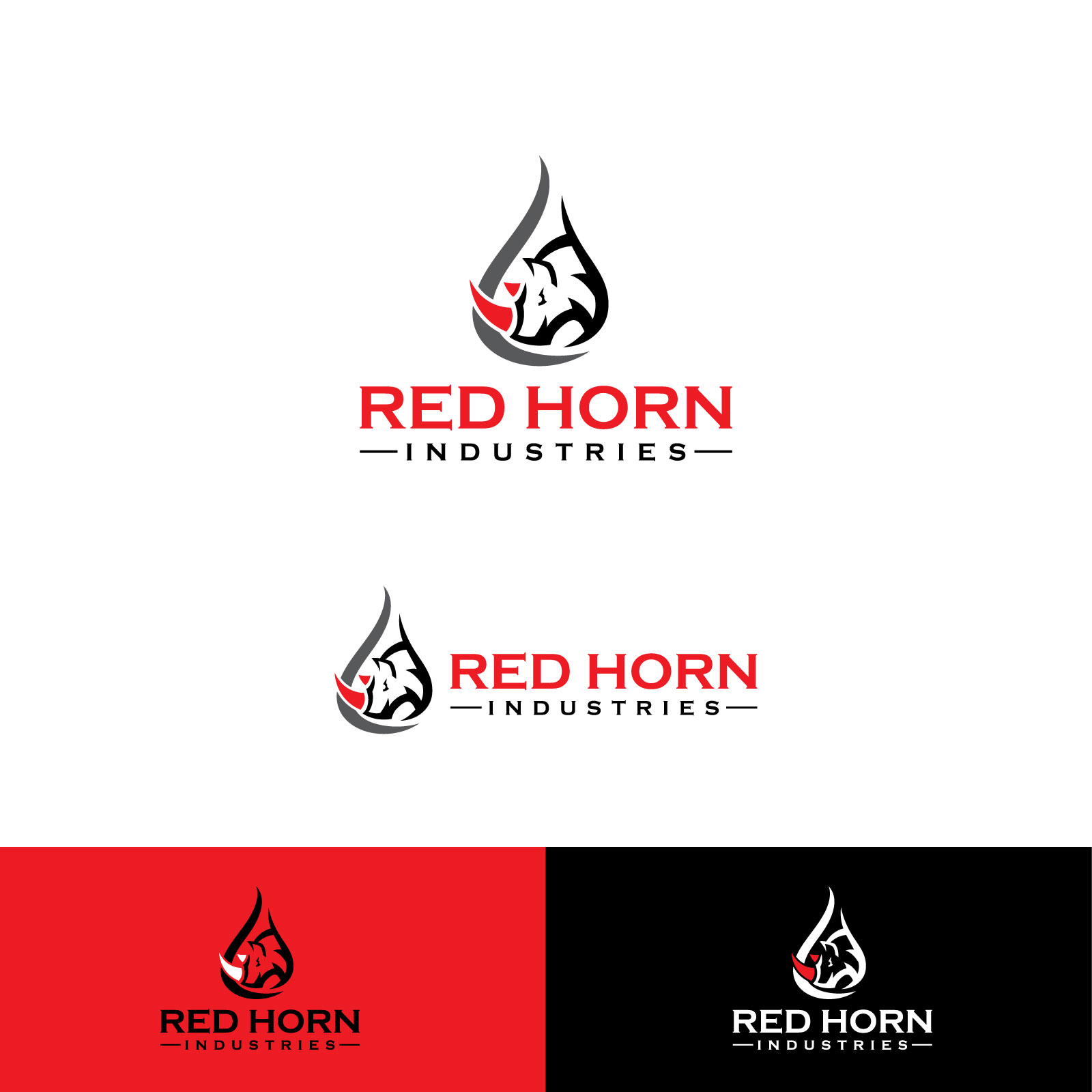 Logo Design by Suvendu.S for Red Horn Industries, LLC | Design #33249897