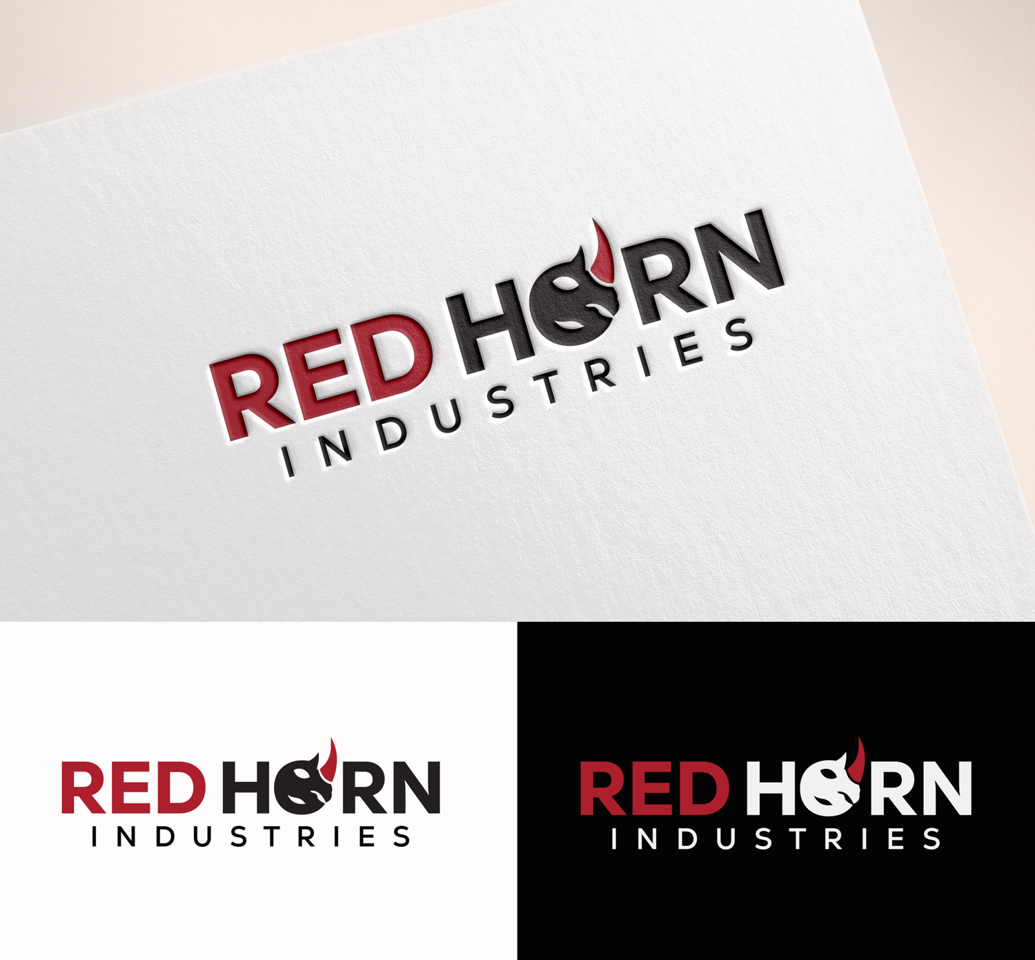 Diseño de Logo por M Art & Design para Red Horn Industries, LLC | Diseño #33216125