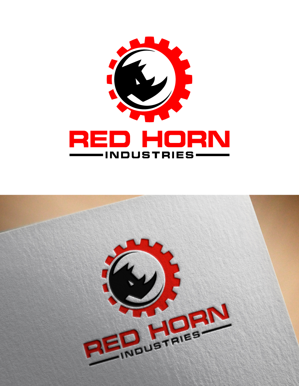 Logo Design by Ahnaf Labib for Red Horn Industries, LLC | Design #33217468
