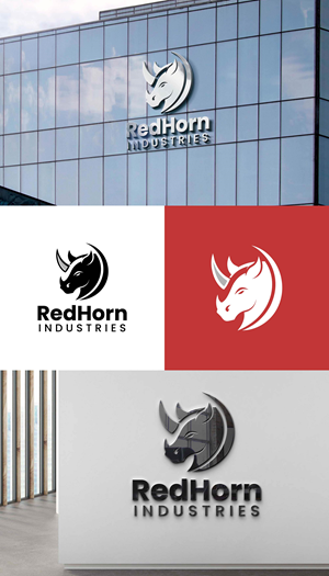 Logo Design by Shahzaib Ashfaq for Red Horn Industries, LLC | Design: #33221781