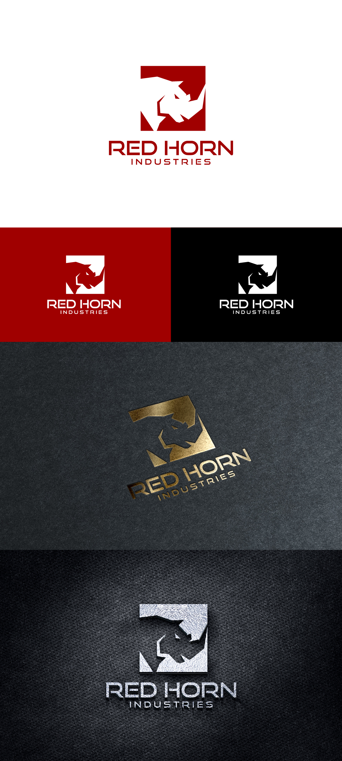 Logo Design by Barish Design for Red Horn Industries, LLC | Design #33235047