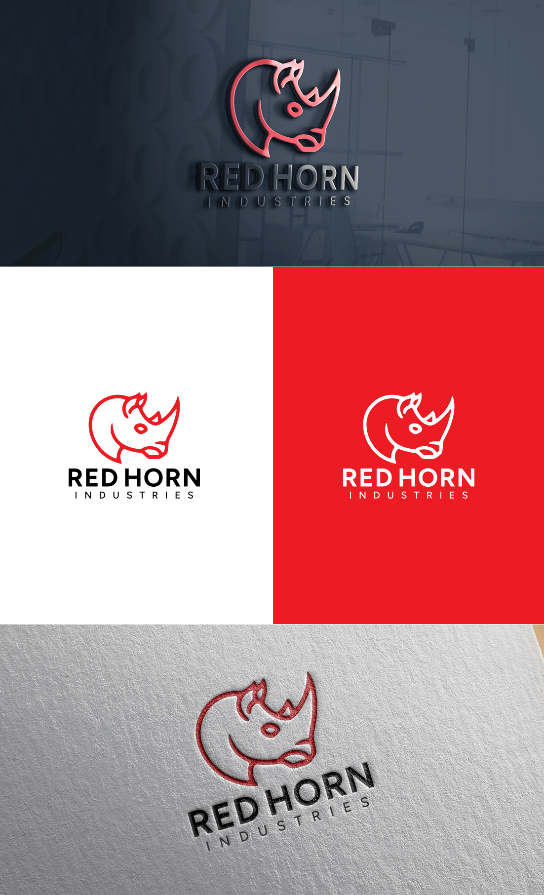 Diseño de Logo por GLDesigns para Red Horn Industries, LLC | Diseño #33219189