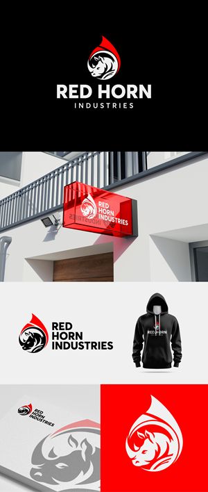 Logo Design by Grapismo Brand Studio for Red Horn Industries, LLC | Design: #33218624