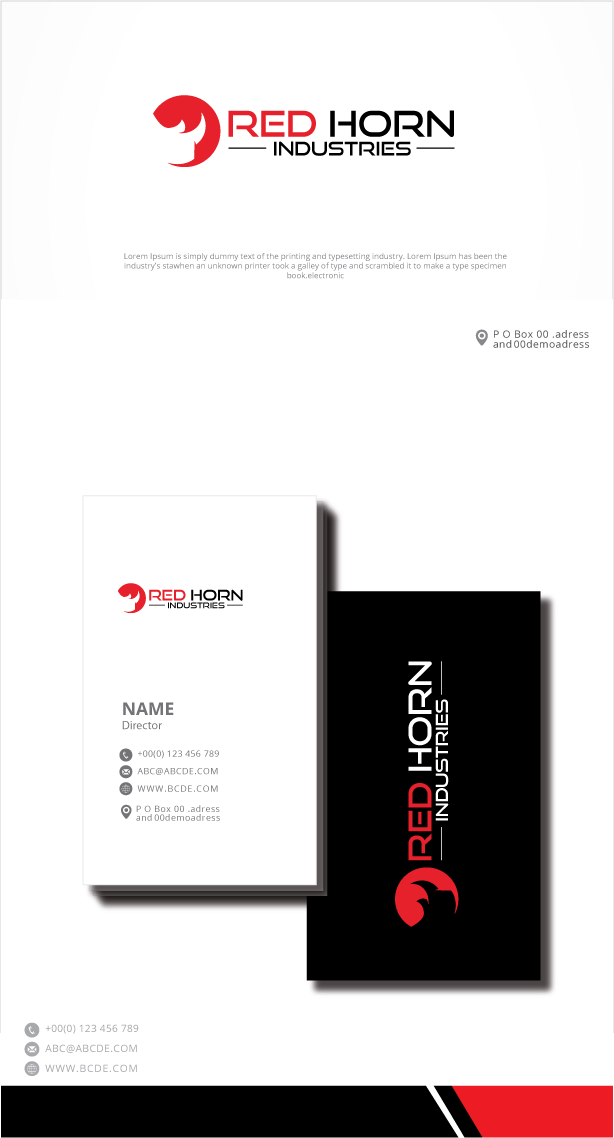 Logo-Design von zebronicgraphic für Red Horn Industries, LLC | Design #33218290