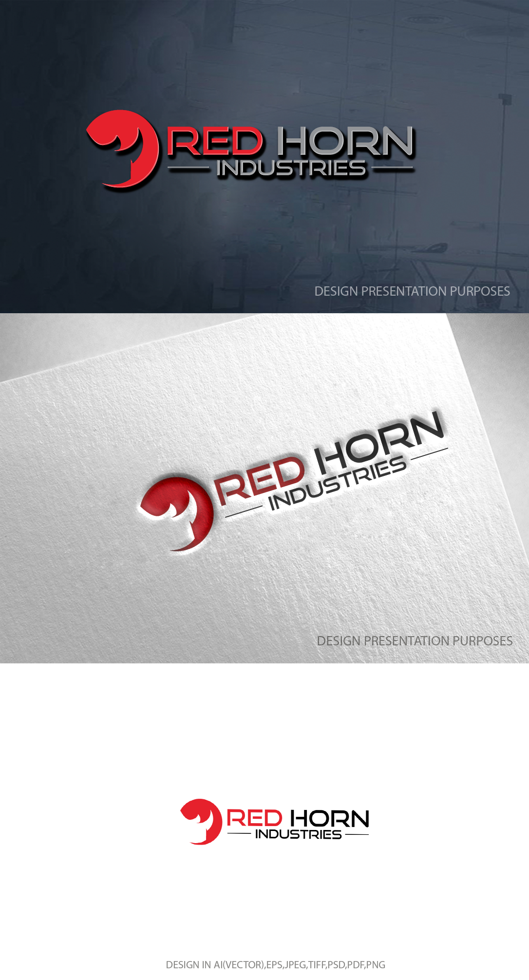 Diseño de Logo por zebronicgraphic para Red Horn Industries, LLC | Diseño #33218291