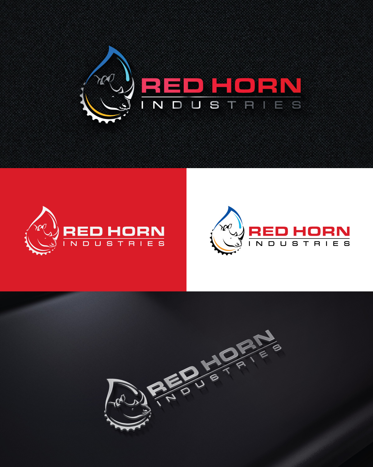 Logo Design by Dot Design 3 for Red Horn Industries, LLC | Design #33246396
