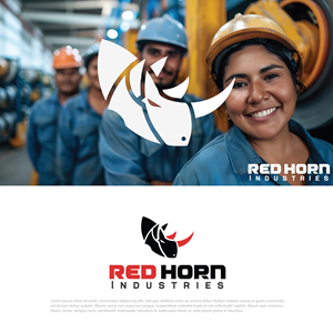 Logo Design by Dracuz for Red Horn Industries, LLC | Design: #33216453