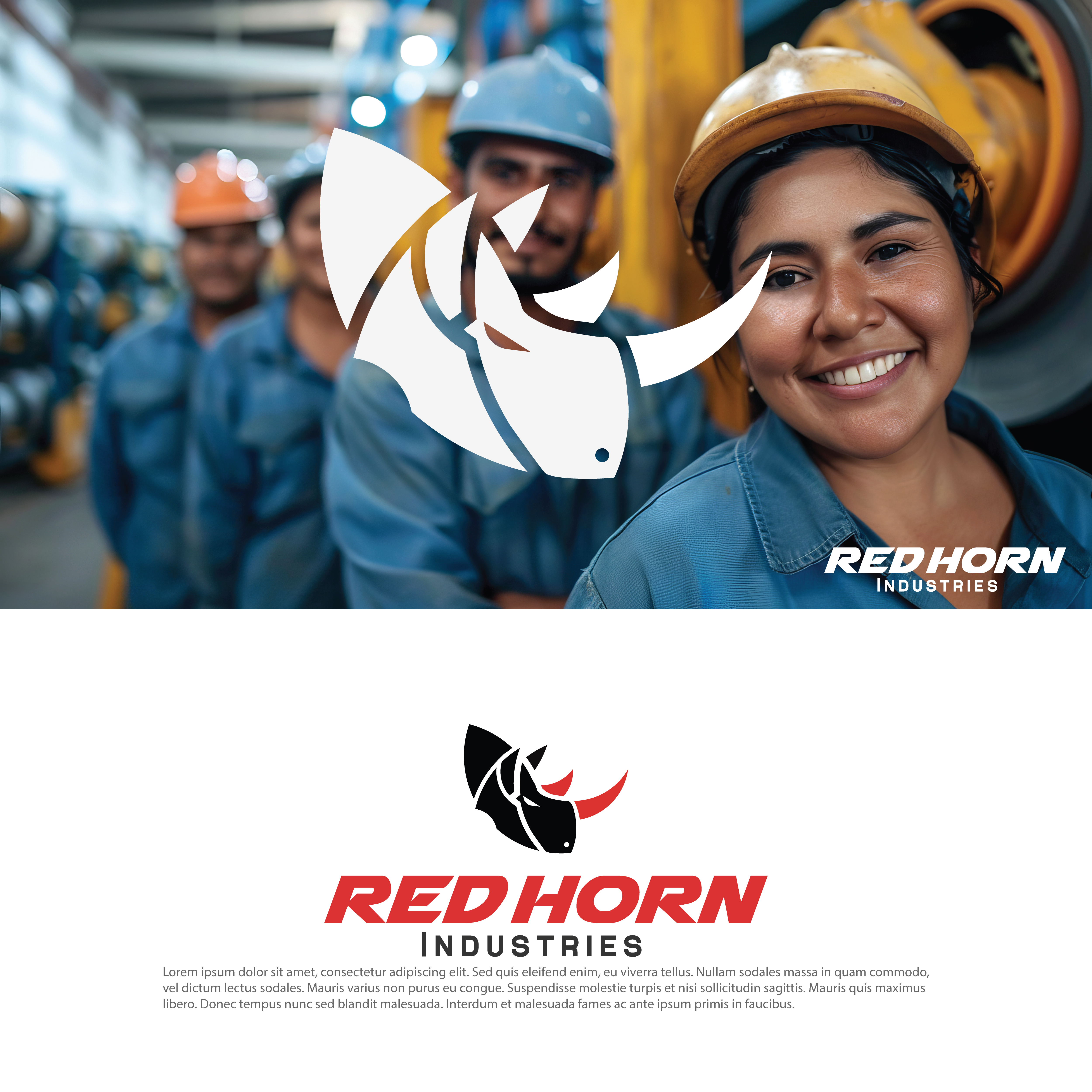 Logo Design by Dracuz for Red Horn Industries, LLC | Design #33218196