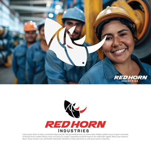 Logo Design by Dracuz for Red Horn Industries, LLC | Design: #33218196