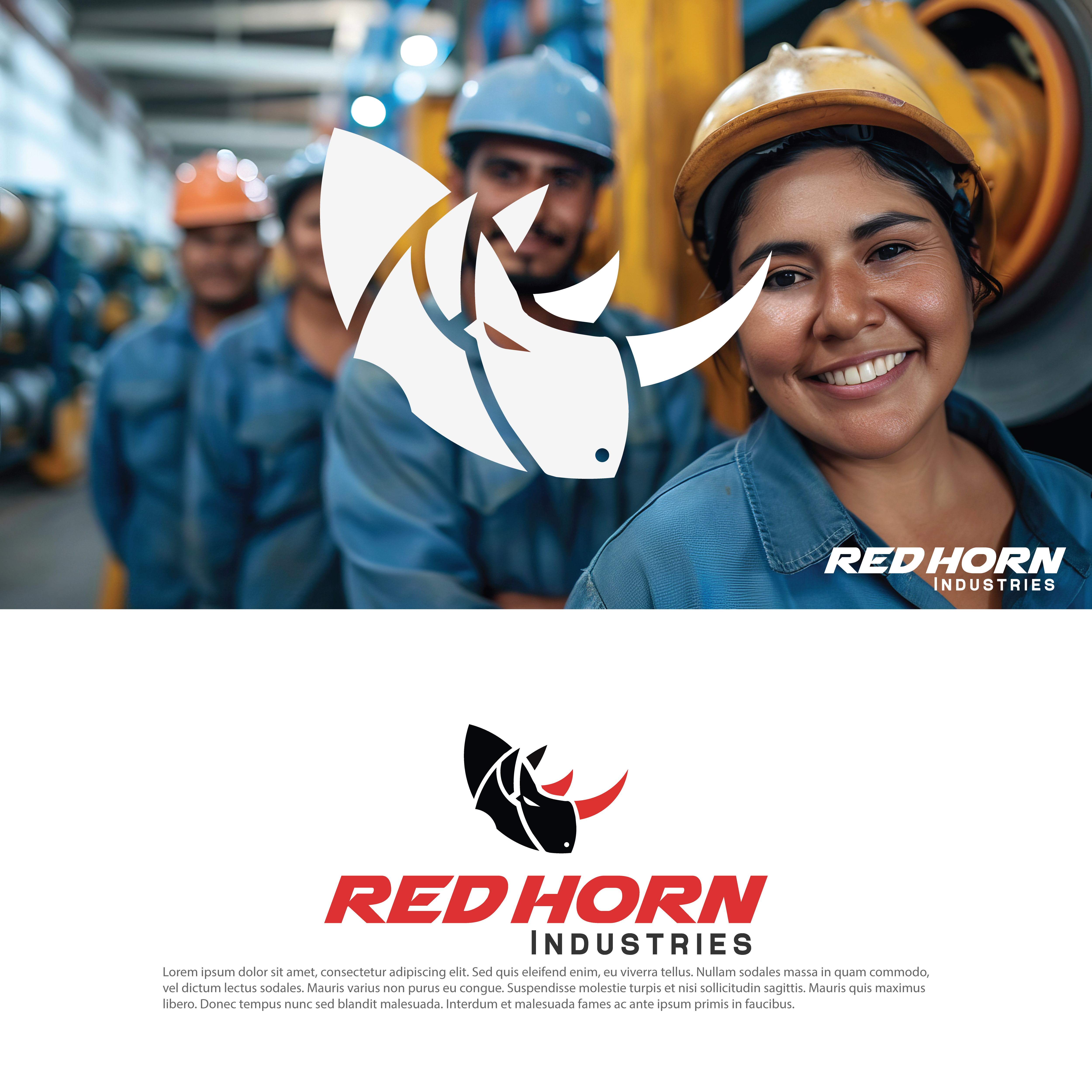 Logo Design by Dracuz for Red Horn Industries, LLC | Design #33218214