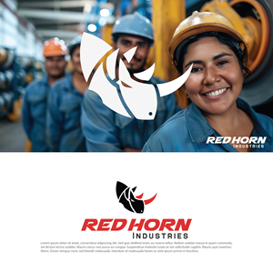Logo Design by Dracuz for Red Horn Industries, LLC | Design: #33218214