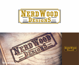 Logo Design by alkaline for Nerd Wood Designs | Design: #33215824