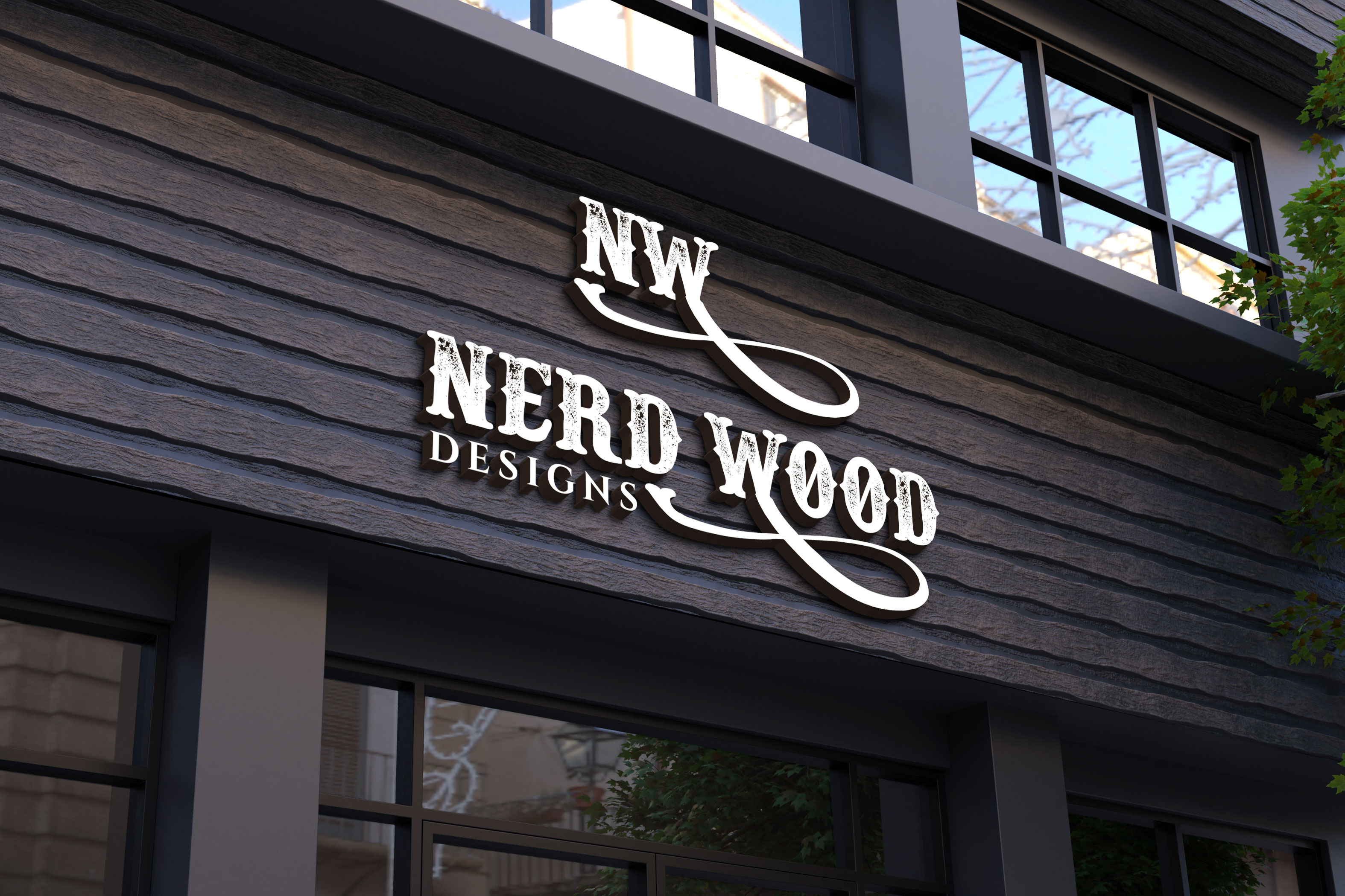 Logo-Design von Kavth für Nerd Wood Designs | Design #33248160