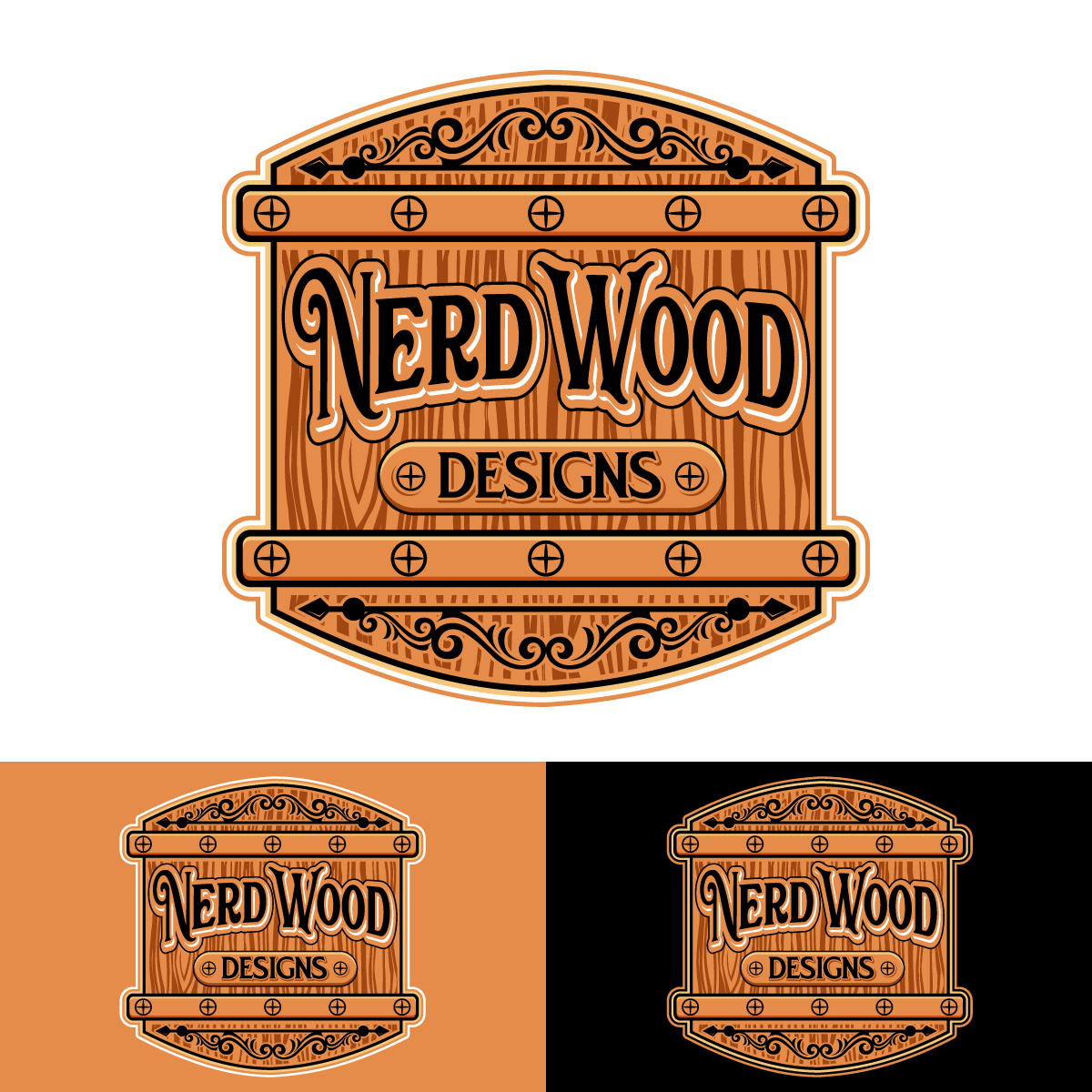 Logo Design by Suvendu.S for Nerd Wood Designs | Design #33248765