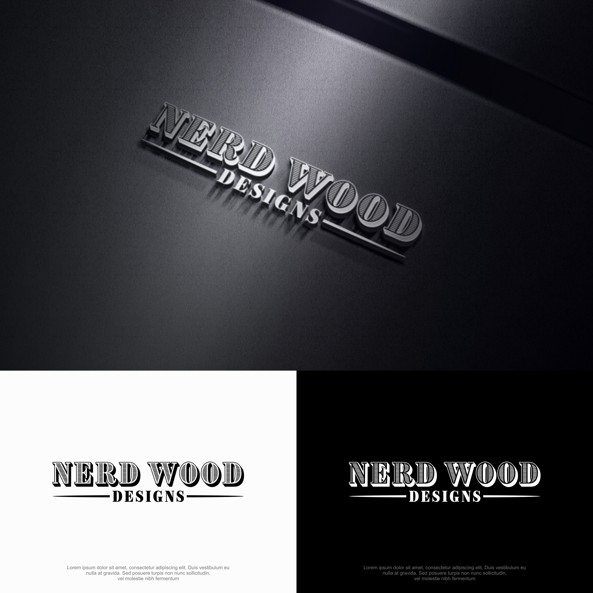 Logo Design by Kenshin777 for Nerd Wood Designs | Design #33221063