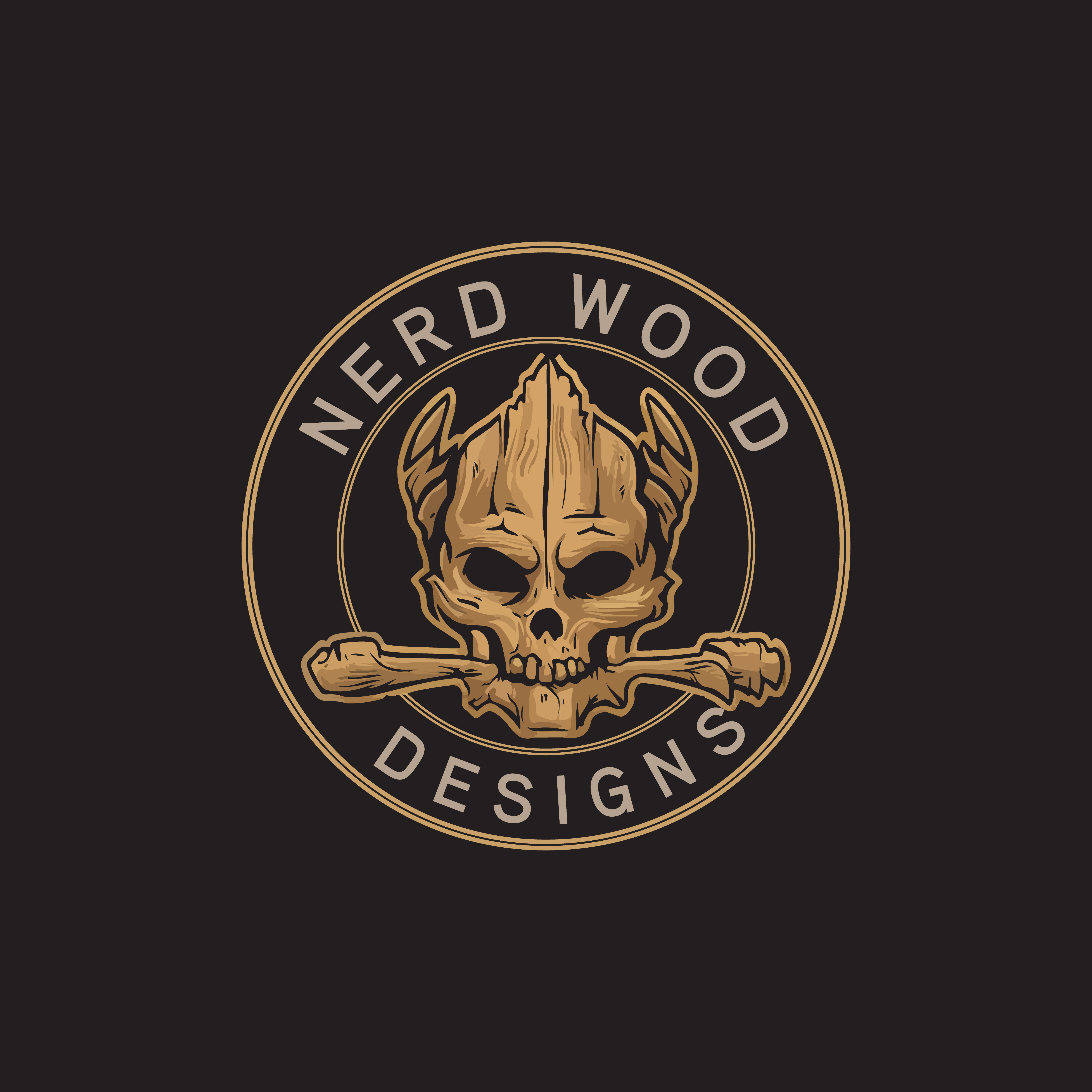 Logo Design by CQD for Nerd Wood Designs | Design #33226621