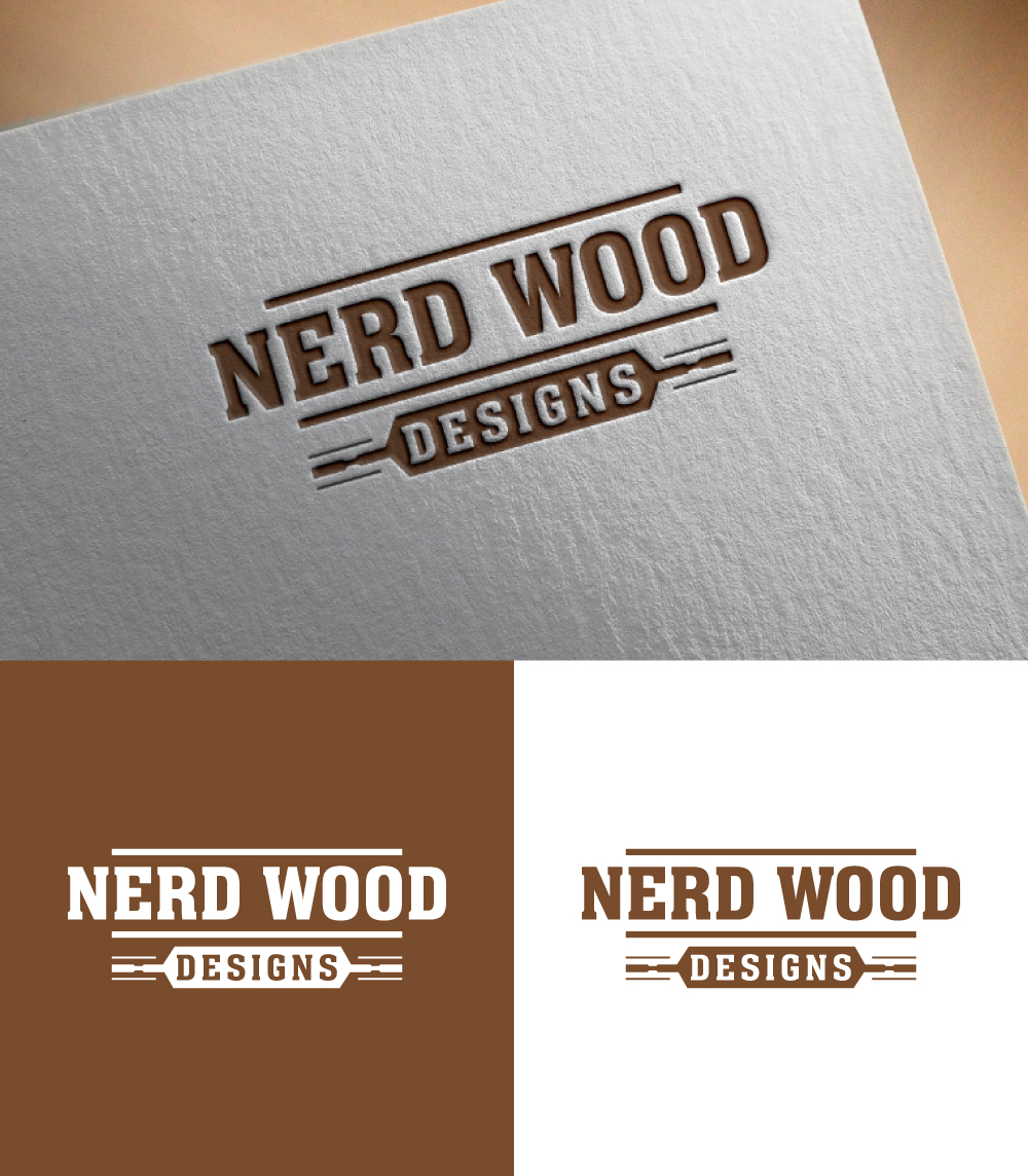 Logo-Design von Ahnaf Labib für Nerd Wood Designs | Design #33215413