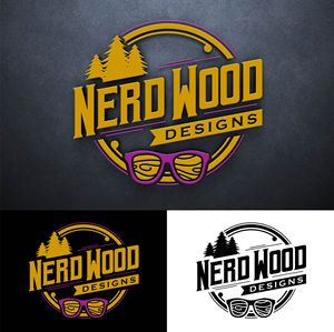 Logo Design by John Mark Arts for Nerd Wood Designs | Design #33215613