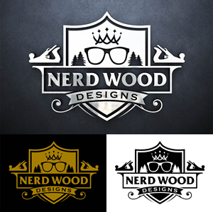 Logo Design by John Mark Arts for Nerd Wood Designs | Design #33216524