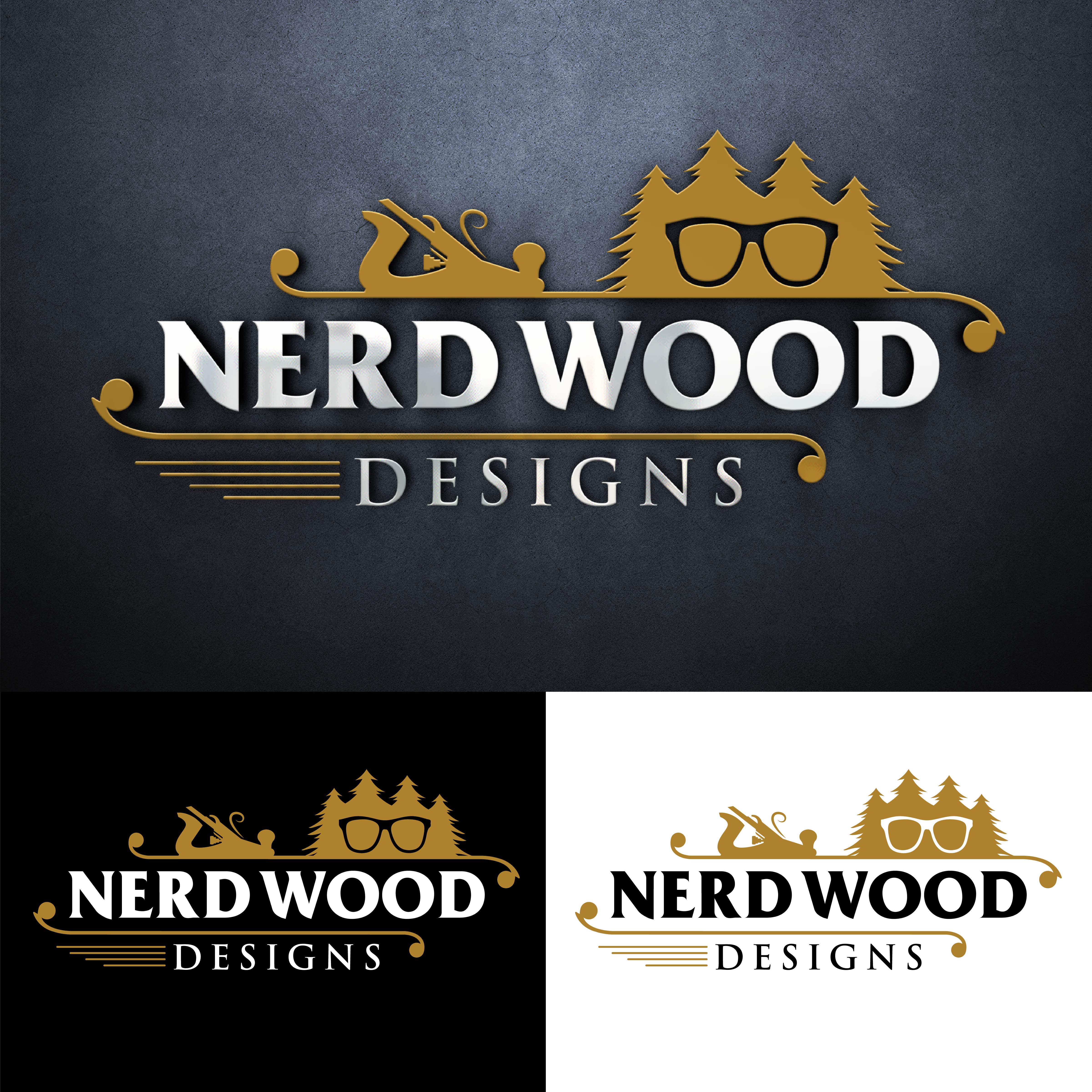 Logo Design by John Mark Arts for Nerd Wood Designs | Design #33216600
