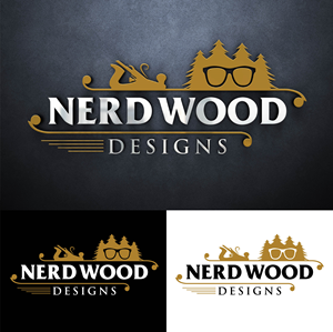 Logo-Design von John Mark Arts für Nerd Wood Designs | Design: #33216600