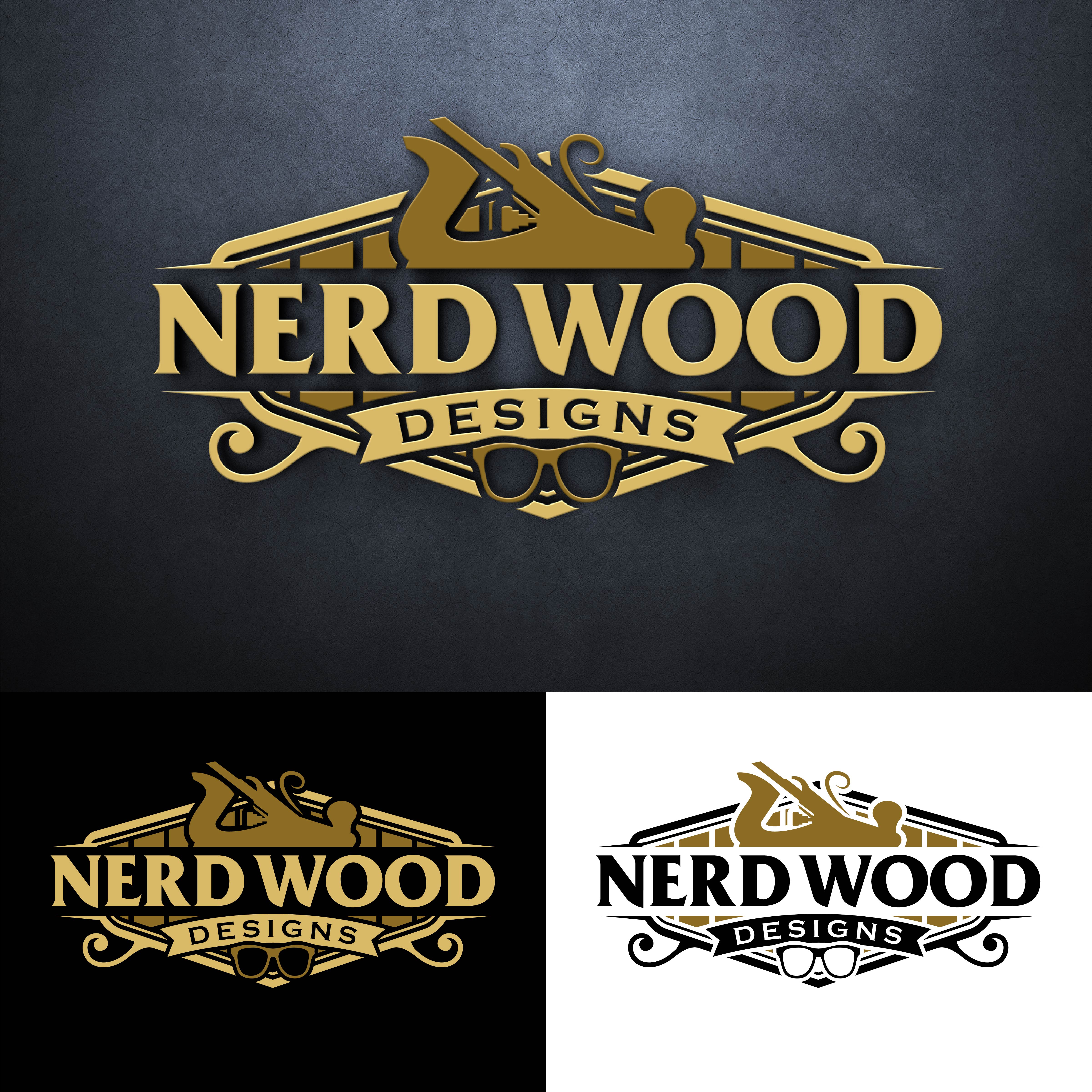 Logo Design by John Mark Arts for Nerd Wood Designs | Design #33216737