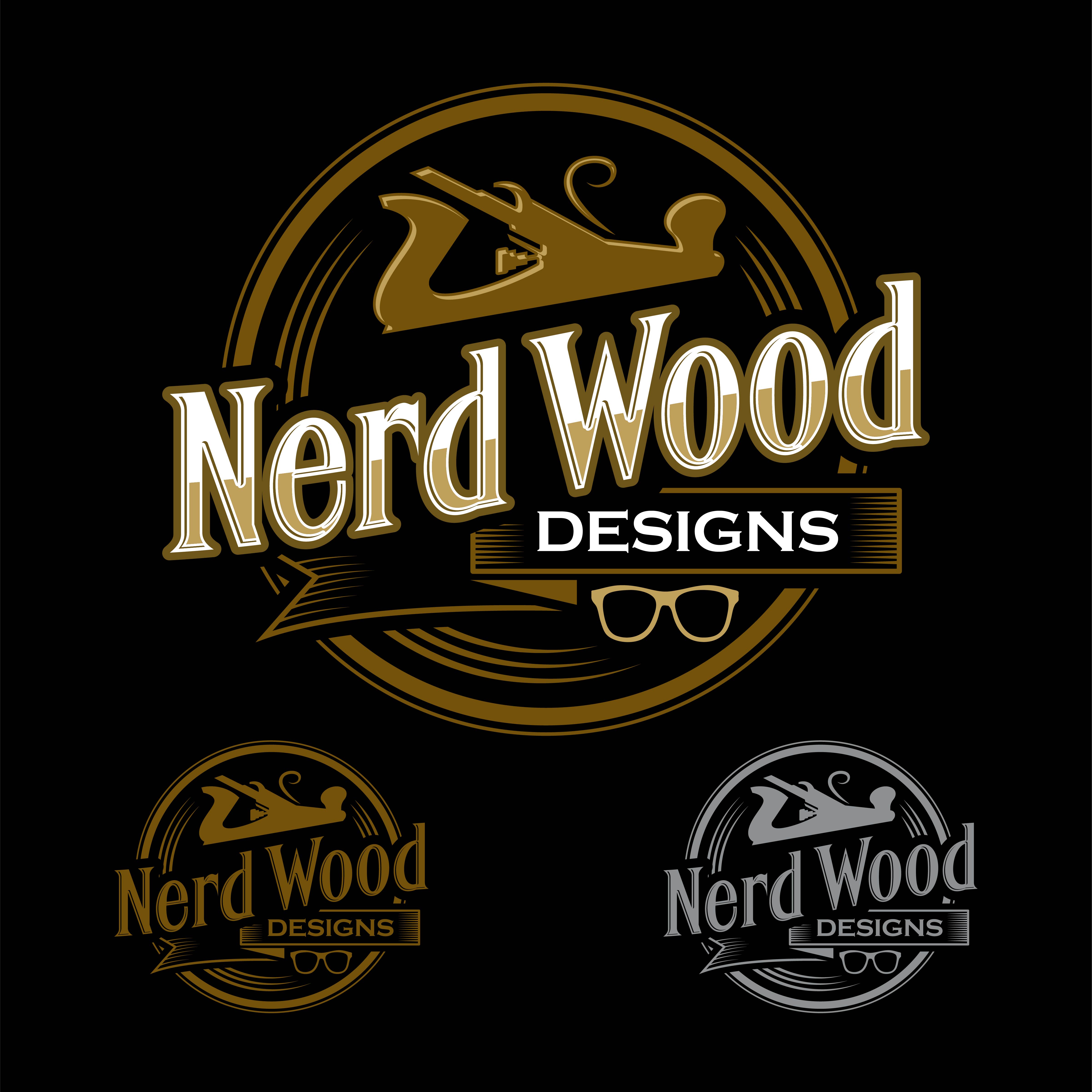 Logo-Design von John Mark Arts für Nerd Wood Designs | Design #33217021
