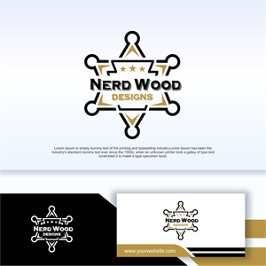 Logo Design by Apache Kretek for Nerd Wood Designs | Design: #33221855