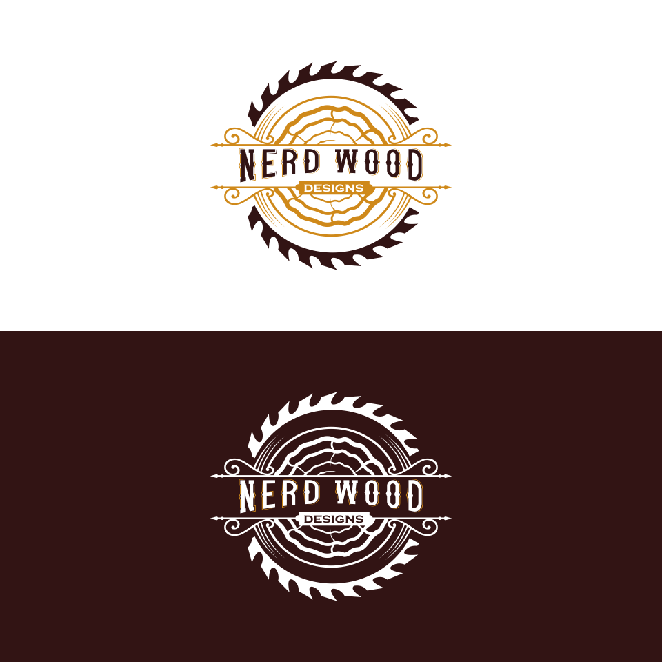 Logo Design by pi2lungan for Nerd Wood Designs | Design #33219313