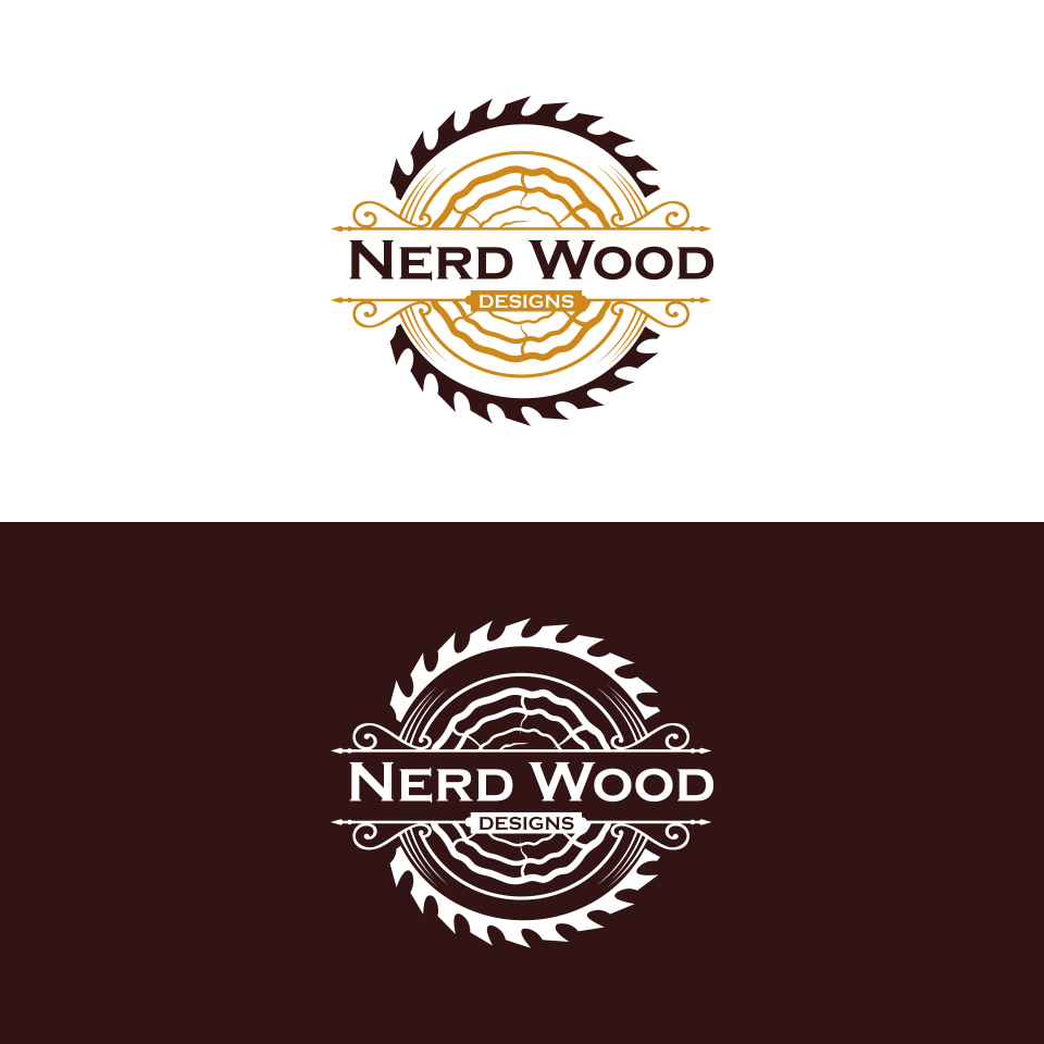 Logo-Design von pi2lungan für Nerd Wood Designs | Design #33258924