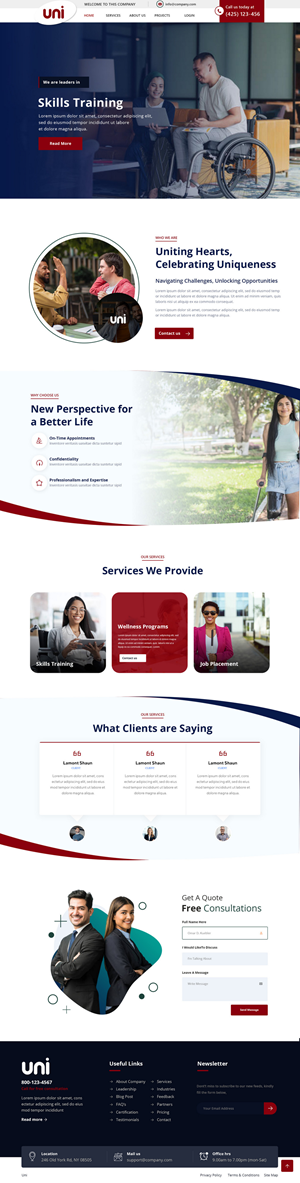 Web Design by Andrew Asiimwe for ONEELEVEN | Design: #33236146