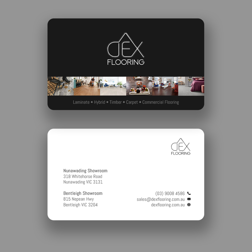 Visitenkarten-Design von Andrés Sebastián für Dex Flooring  | Design #33228607