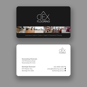 Business Card Design by Andrés Sebastián for Dex Flooring  | Design #33228607