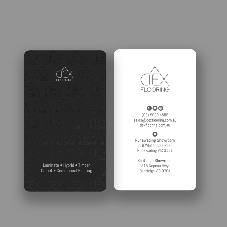 Business Card Design by Andrés Sebastián for Dex Flooring  | Design #33228821