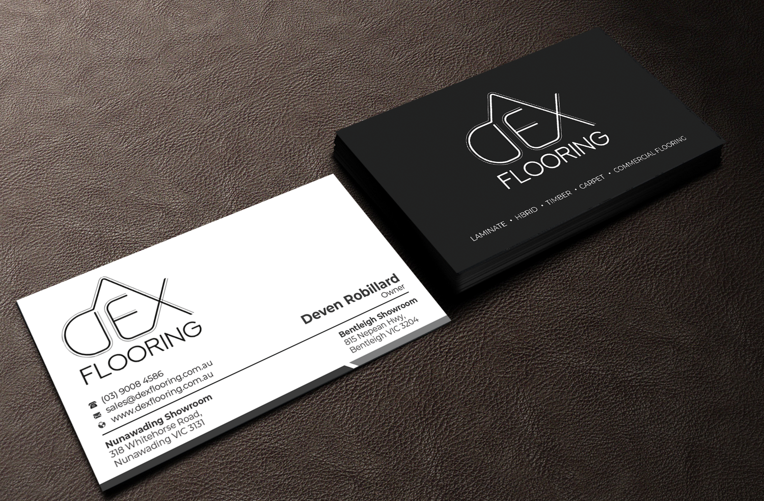 Visitenkarten-Design von Innovative Graphix für Dex Flooring  | Design #33223232