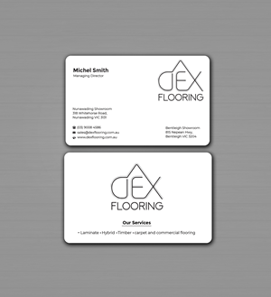 Business Card Design by Innovative Graphix for Dex Flooring  | Design: #33223235