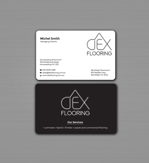 Business Card Design by Innovative Graphix for Dex Flooring  | Design: #33223255