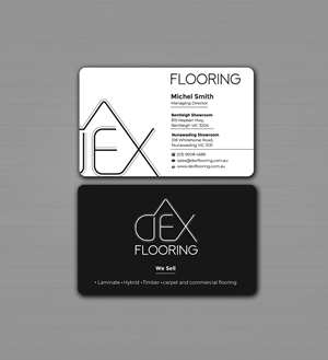 Business Card Design by Innovative Graphix for Dex Flooring  | Design: #33223356