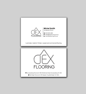 Design de Carte de Visite par Innovative Graphix pour Dex Flooring  | Design : #33230426