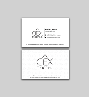 Design de Carte de Visite par Innovative Graphix pour Dex Flooring  | Design : #33230427