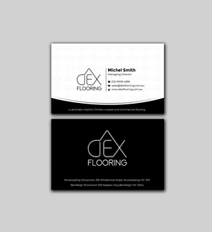 Design de Carte de Visite par Innovative Graphix pour Dex Flooring  | Design : #33230484