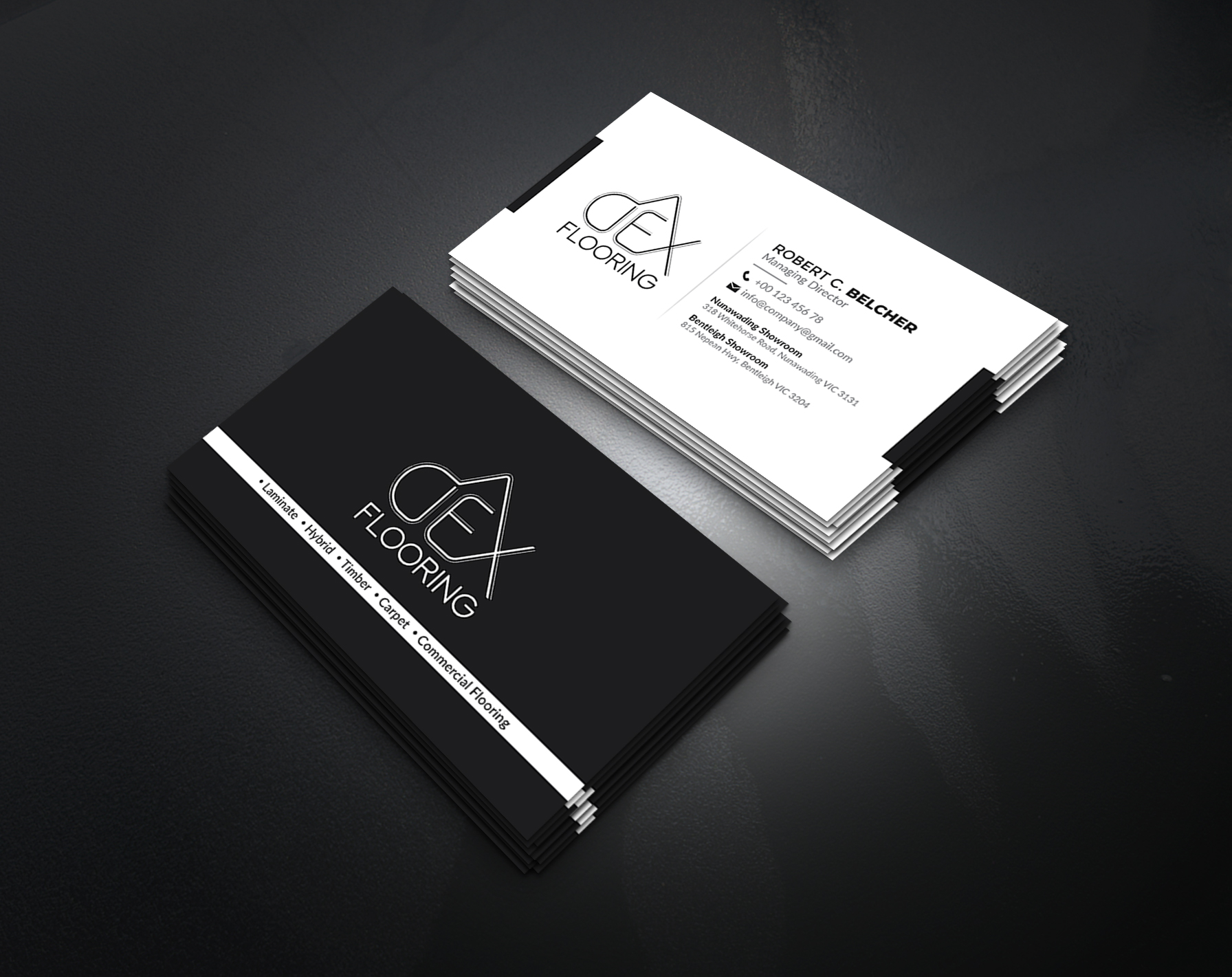 Business Card Design by artbitin for Dex Flooring  | Design #33223126