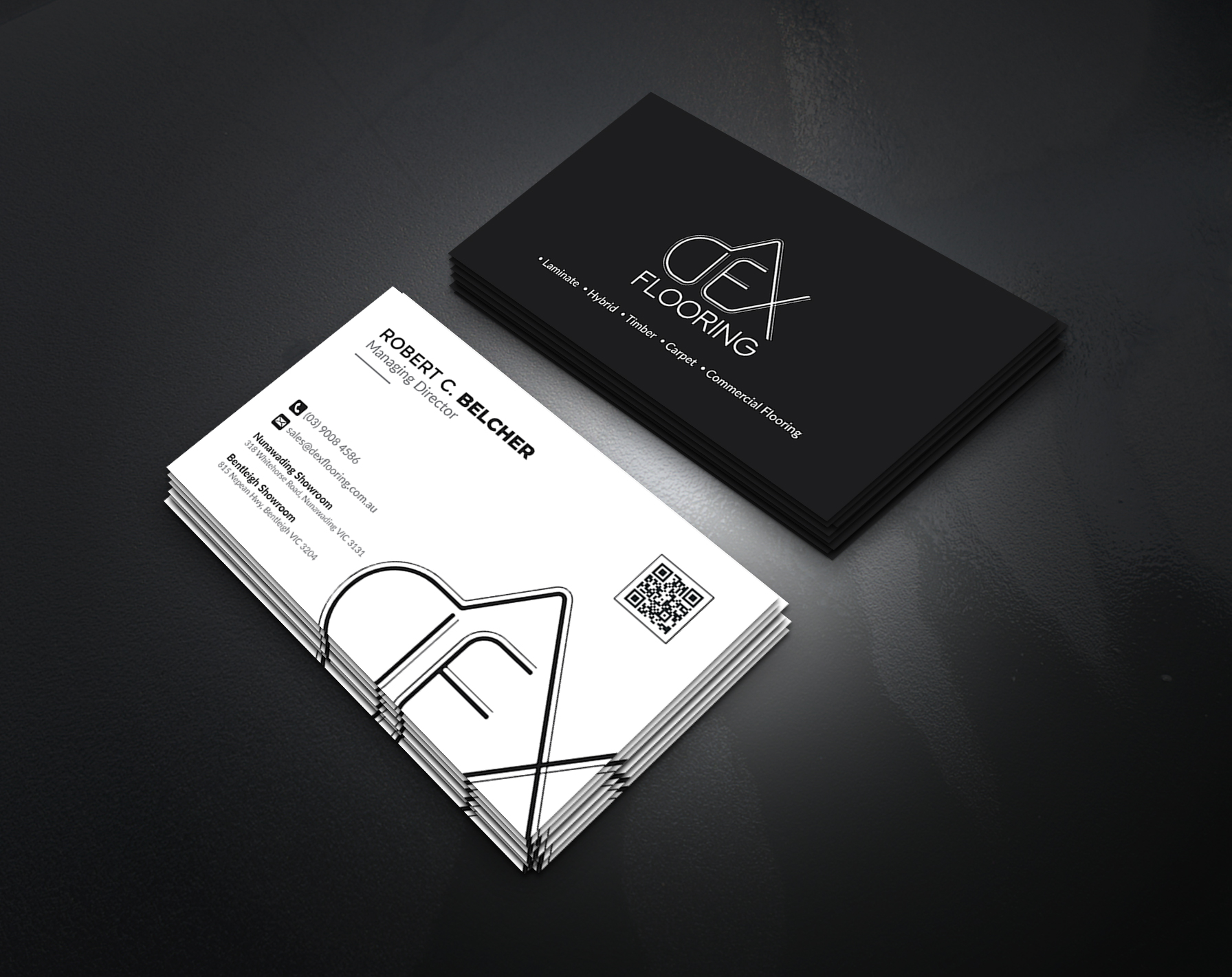 Business Card Design by artbitin for Dex Flooring  | Design #33223127