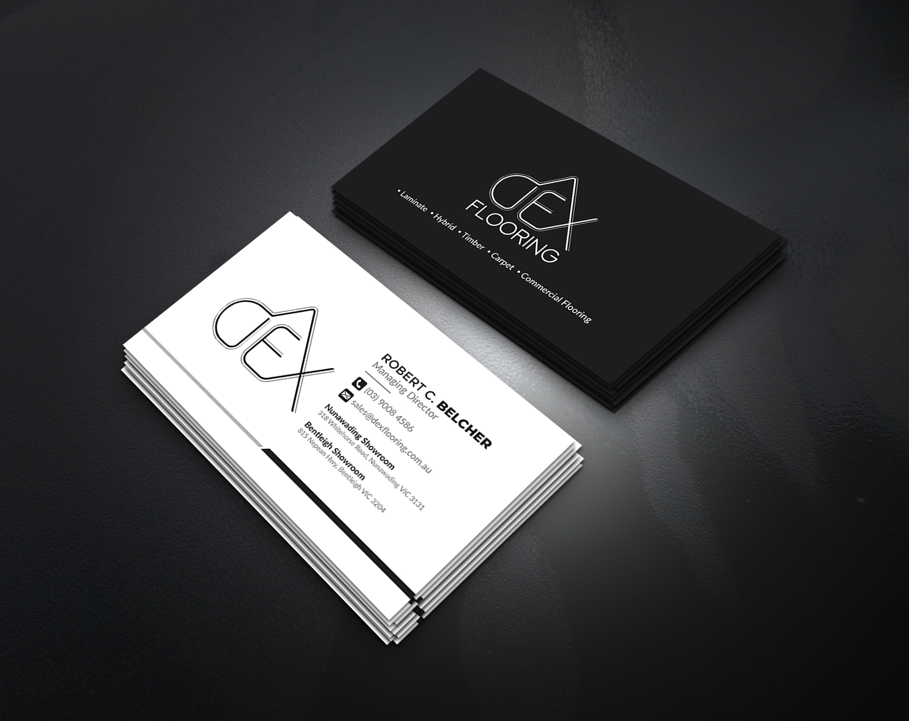 Business Card Design by artbitin for Dex Flooring  | Design #33223128