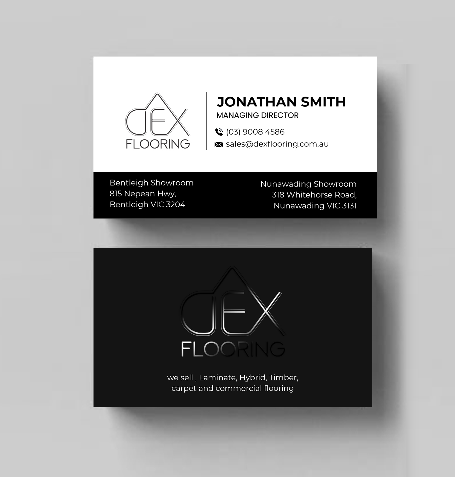 Visitenkarten-Design von spks für Dex Flooring  | Design #33225363